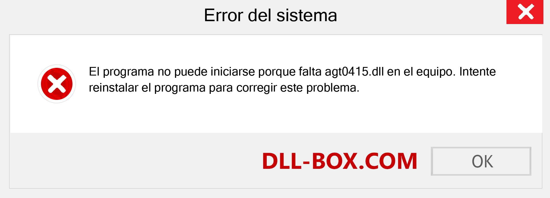 ¿Falta el archivo agt0415.dll ?. Descargar para Windows 7, 8, 10 - Corregir agt0415 dll Missing Error en Windows, fotos, imágenes